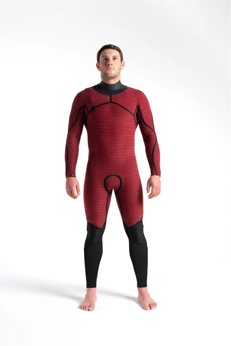 C-Skins ReWired 5:4 Mens GBS Chest Zip Steamer BLACK/BLACK X/ULTRA CYAN-4